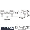 Bristan Jute Bath Filler Dimensions